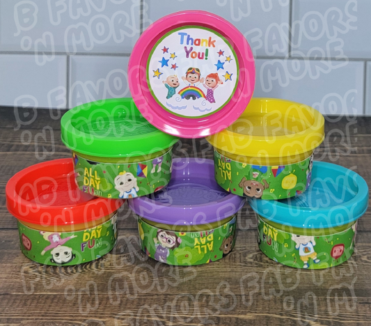 CoComelon Party Favors Mini Playdoh Party Favor