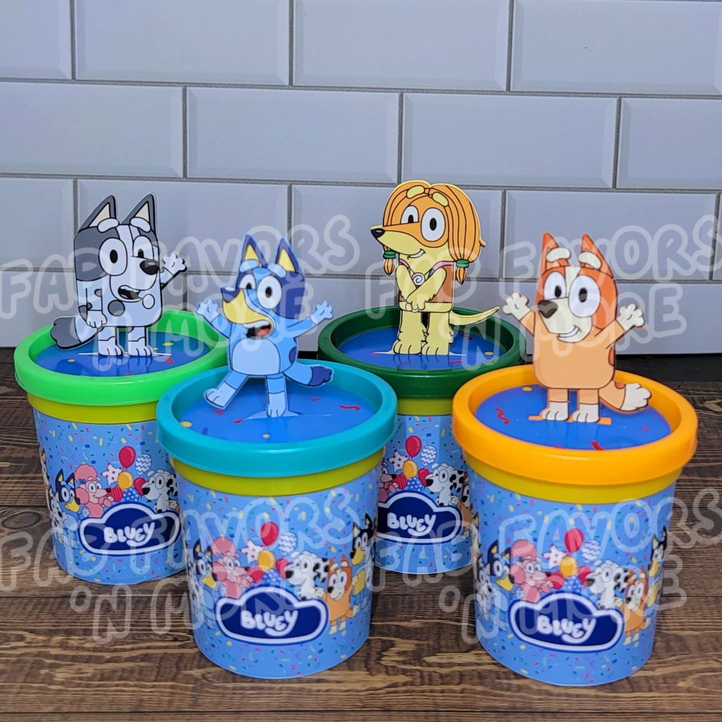 Bluey Party Favors Playdoh Party Favors