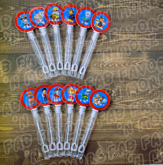 Paw Patrol Party Favors Bubble Wands Party Favor