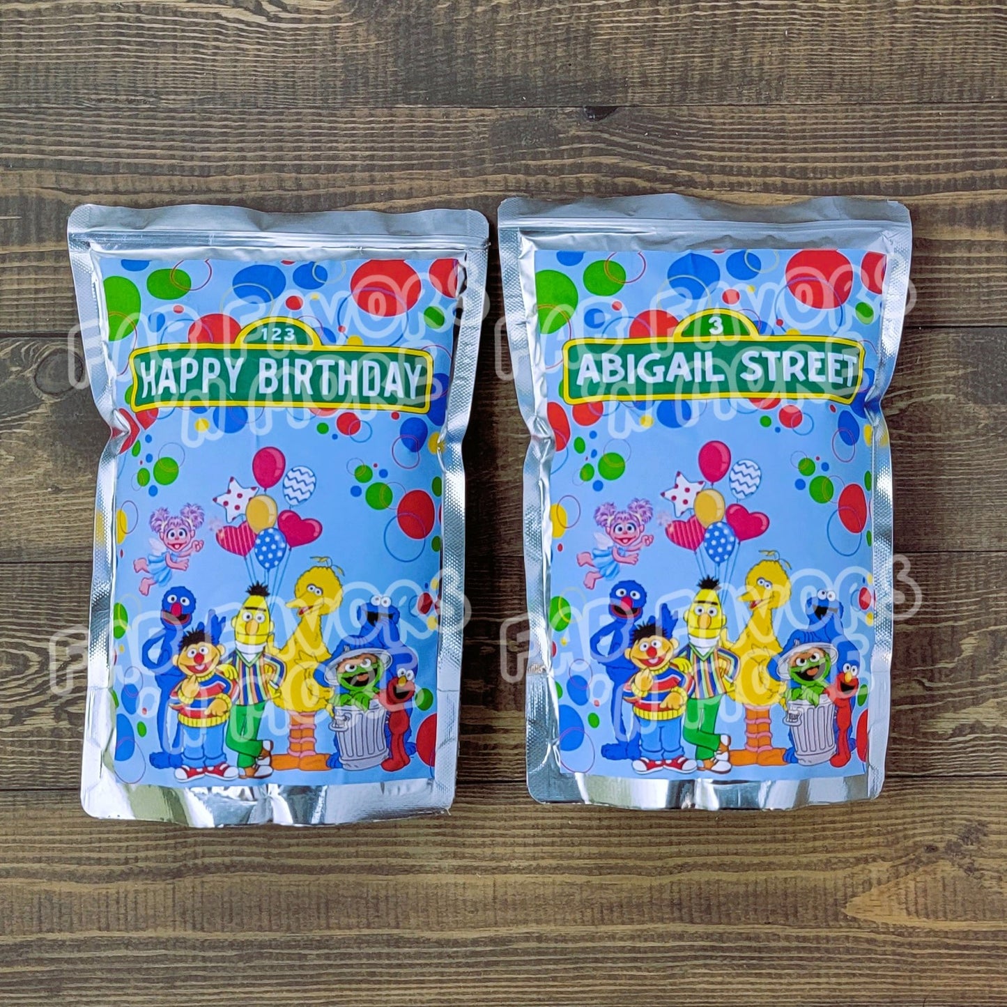 Street Monsters Party Decorations Personalized CapriSun Juice Pouch Labels