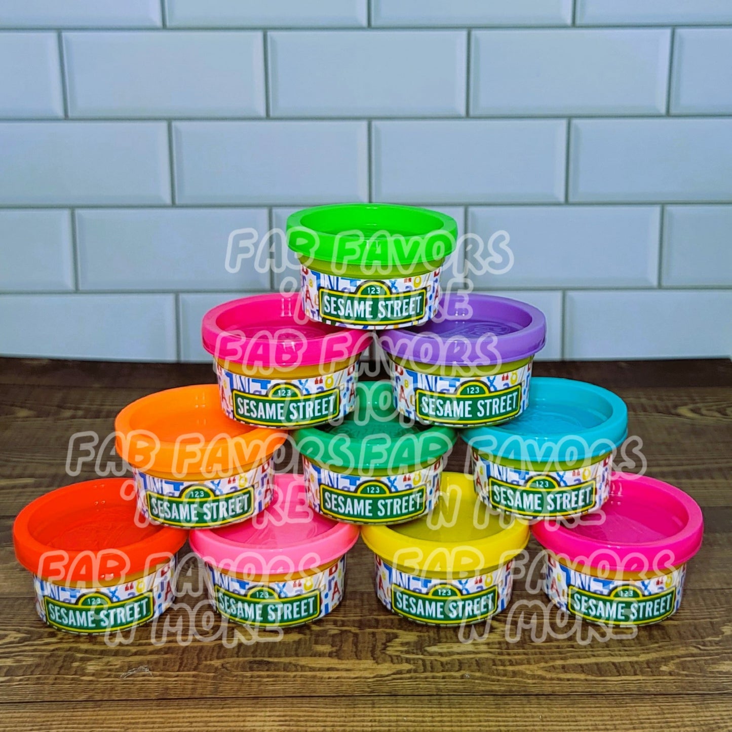 Street Monsters Party Favors Mini Playdoh Party Favor