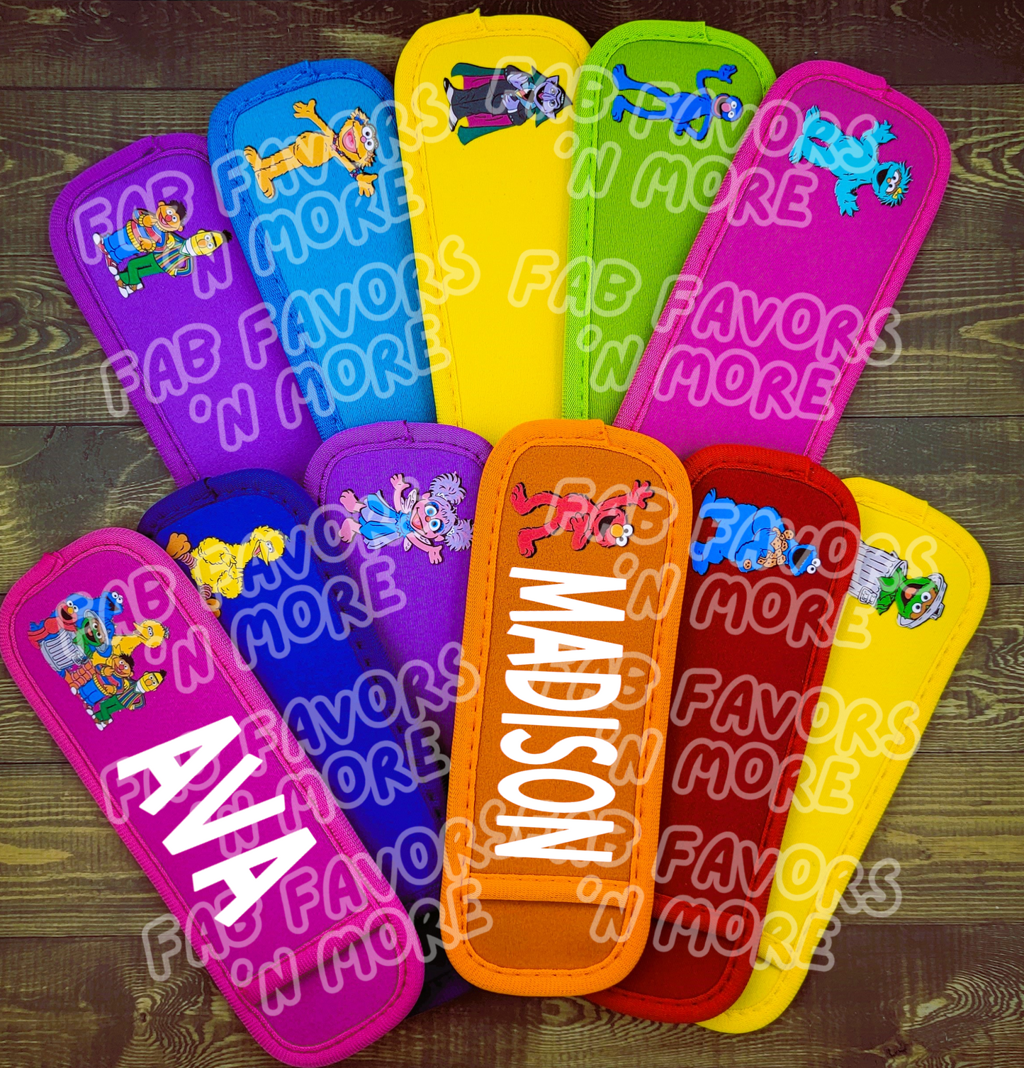 Street Monsters Party Favors Personalized Popsicle Holders